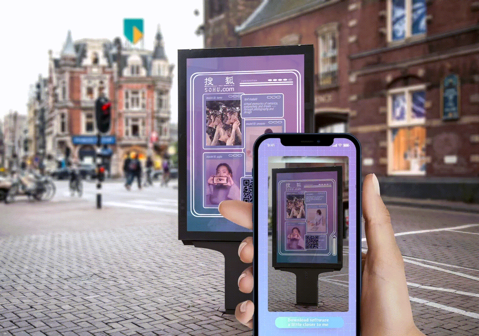 Close To Me augmented-reality promotion experience