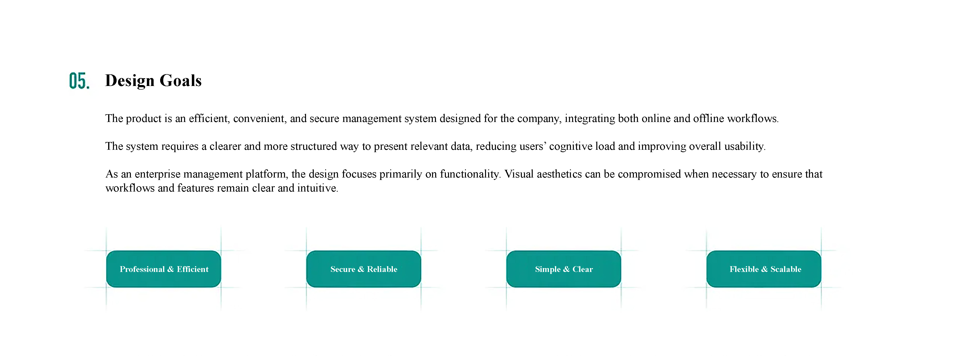 Operation Management System workflow interface details